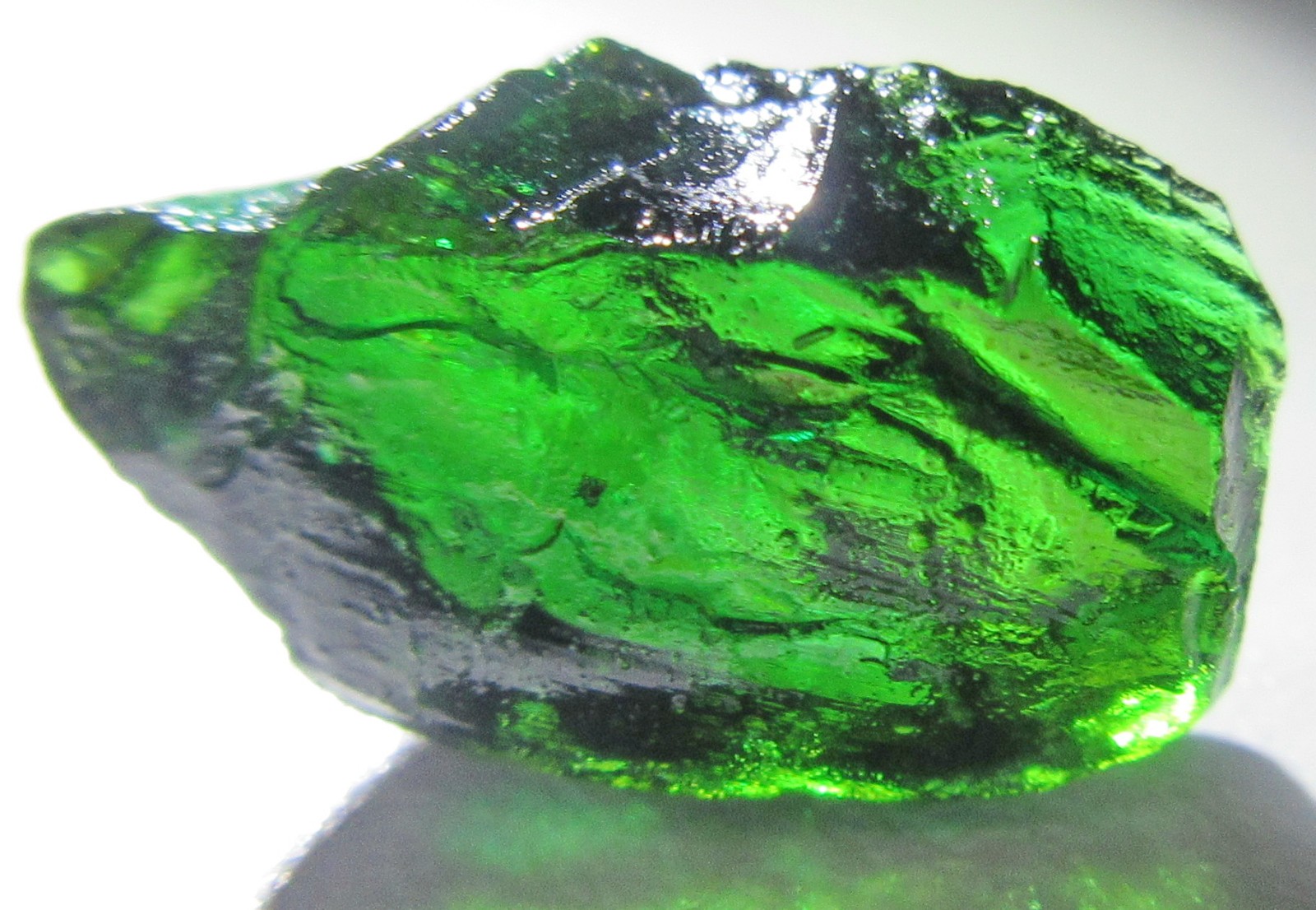 Chrome Tourmaline Rough From Tanzania 3.65 Crt
