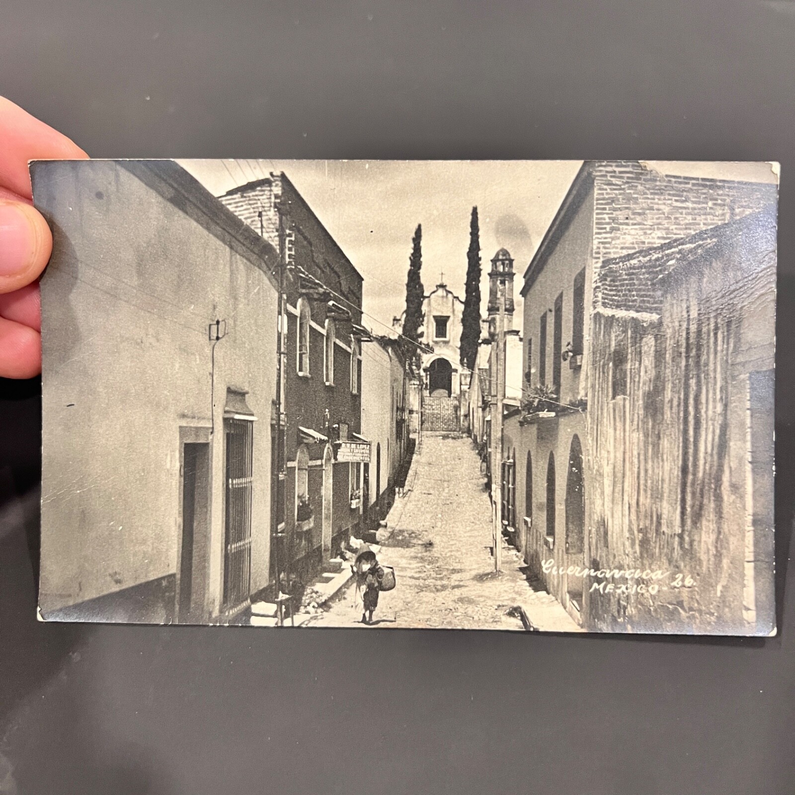 Vintage Postcard Guanajuato Street Scene Mexico