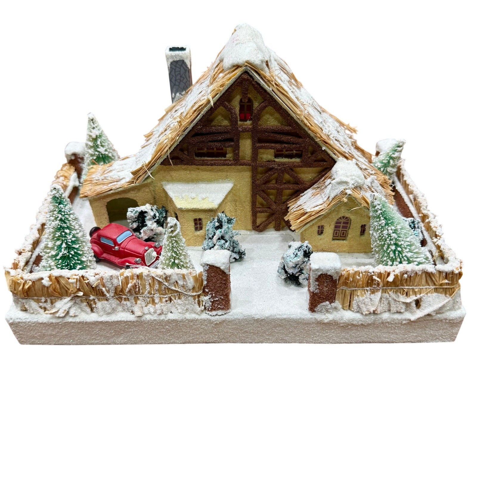 Christopher Radko Shiny Brite Alpine Meadow Sparkle putz mini Christmas village Christopher Radko Shiny Brite Alpine Meadow Sparkle putz mini Christmas village