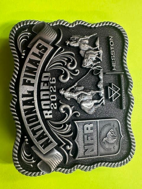 2026 Hesston Wrangler NFR Commemorative Belt Buckle Limited Montana Silversmiths