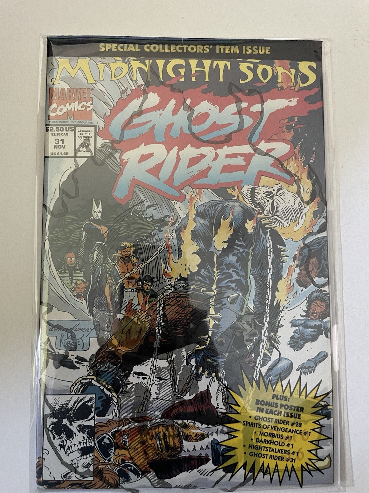 Ghost Rider #31 (1992) 🔑 1st Full Team App of the Midnight Sons | Sealed | VF+