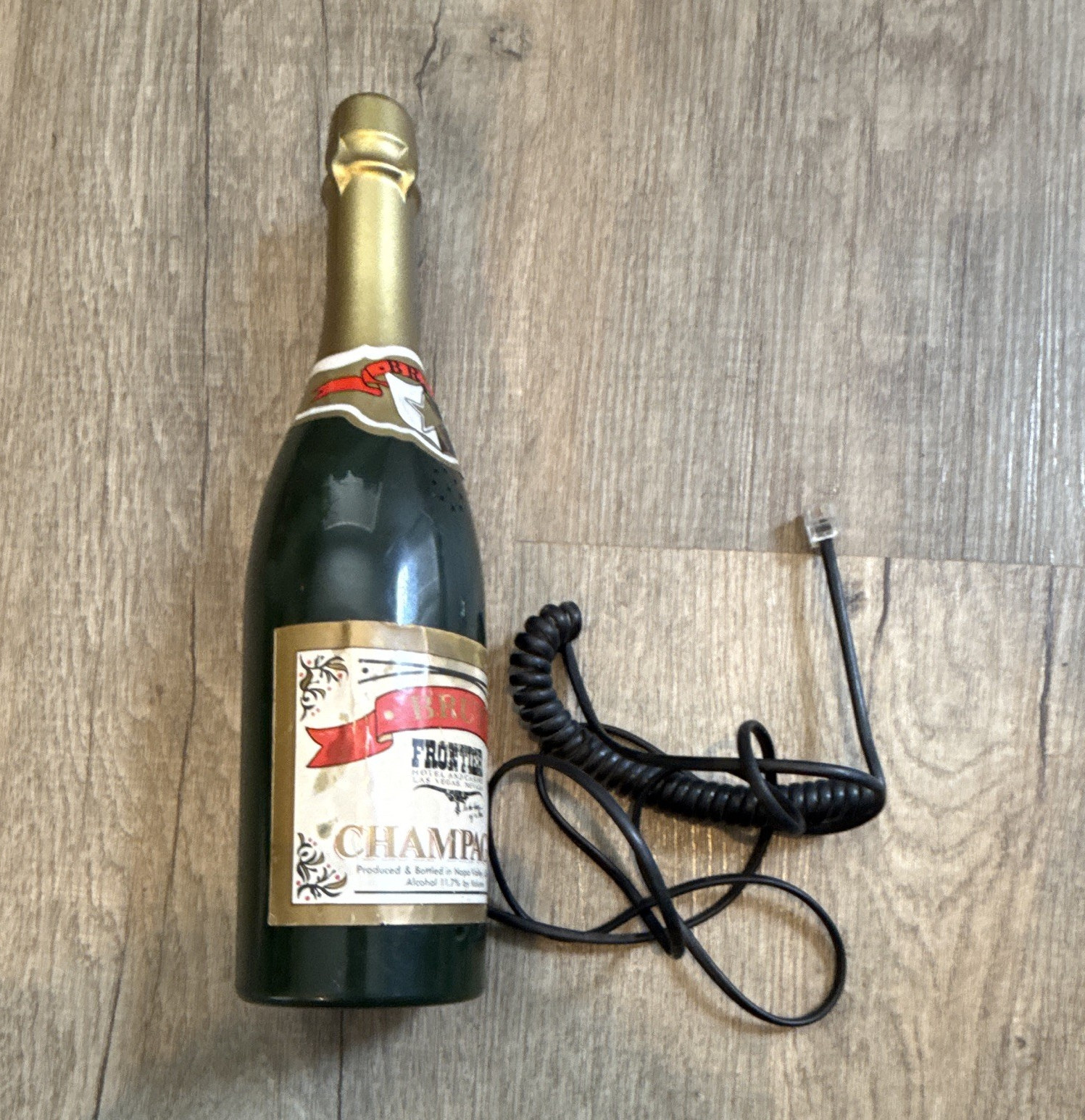 Frontier Hotel & Casino Brut Champagne Bottle Novelty Corded Telephone