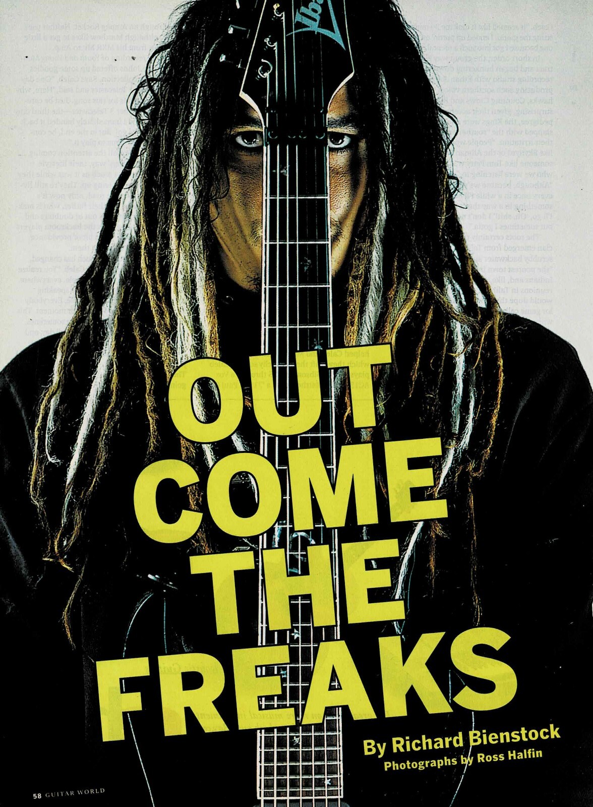 James Munky Shaffer of KORN - 2003 - Music Print Ad Photo
