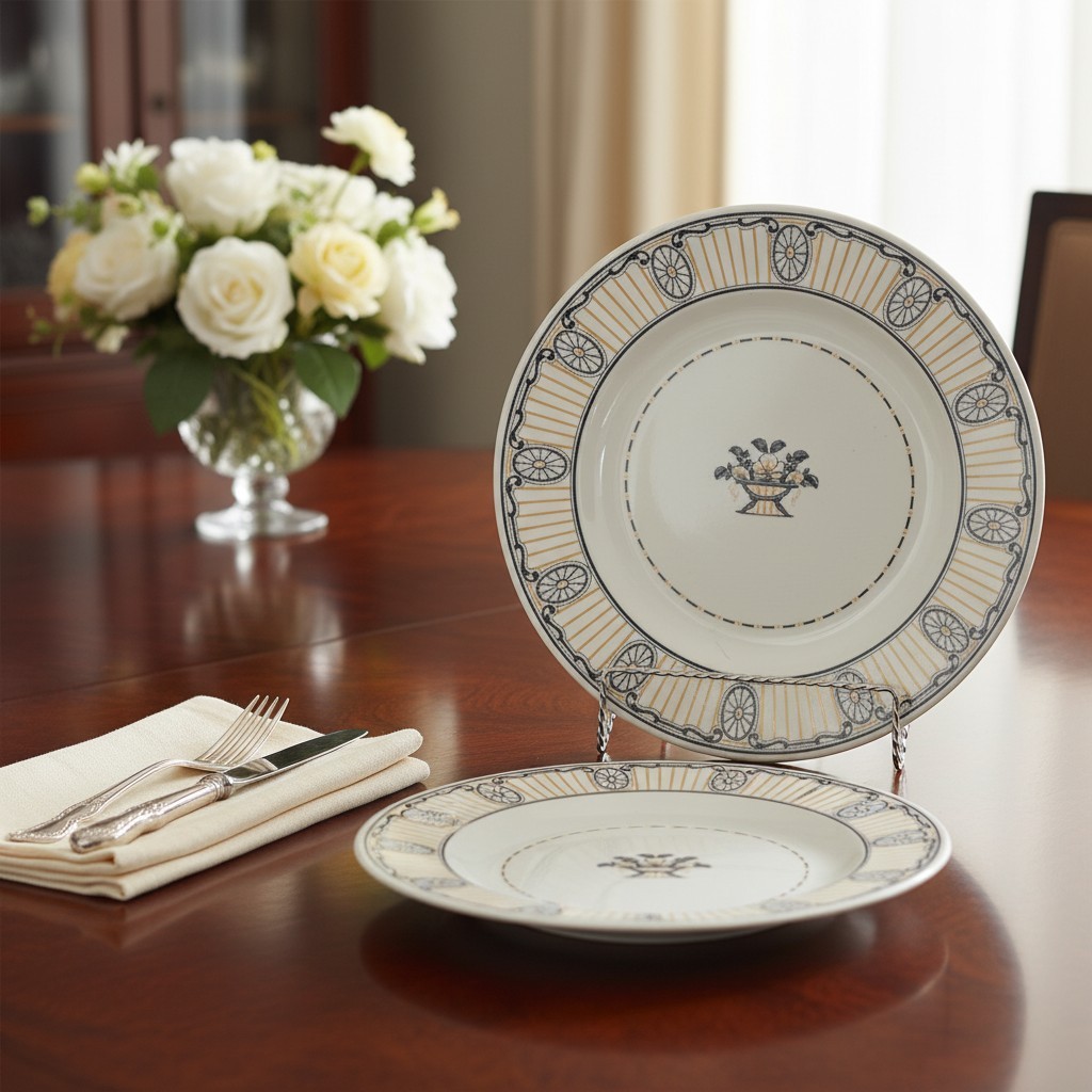Vintage Wedgwood Chippendale Etruria England Round 10” Dinner Plates Set of 14 