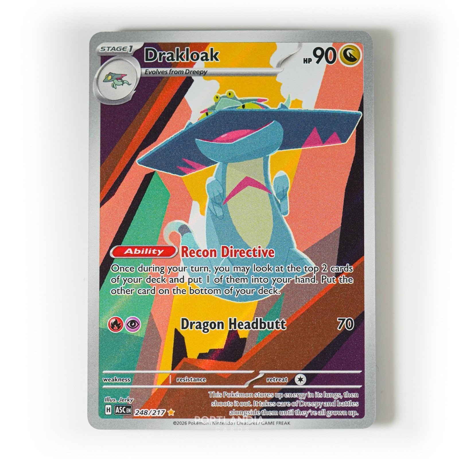 Pokemon - Drakloak - 248/217 - ME Ascended Heroes - Illustration Rare Pokemon - Drakloak - 248/217 - ME Ascended Heroes - Illustration Rare