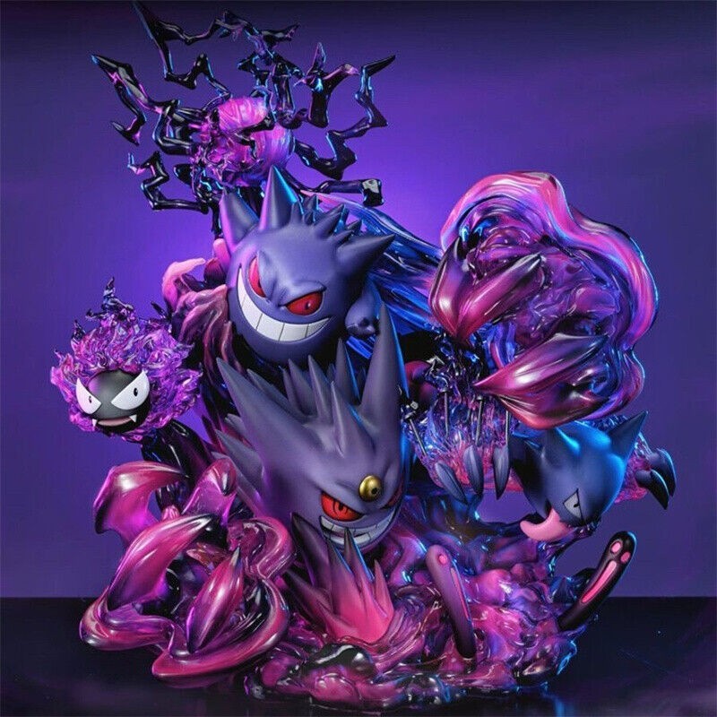 Luminous Gengar Max Evolution Statue Model Figure White Anime Figure Collection Luminous Gengar Max Evolution Statue Model Figure White Anime Figure Collection