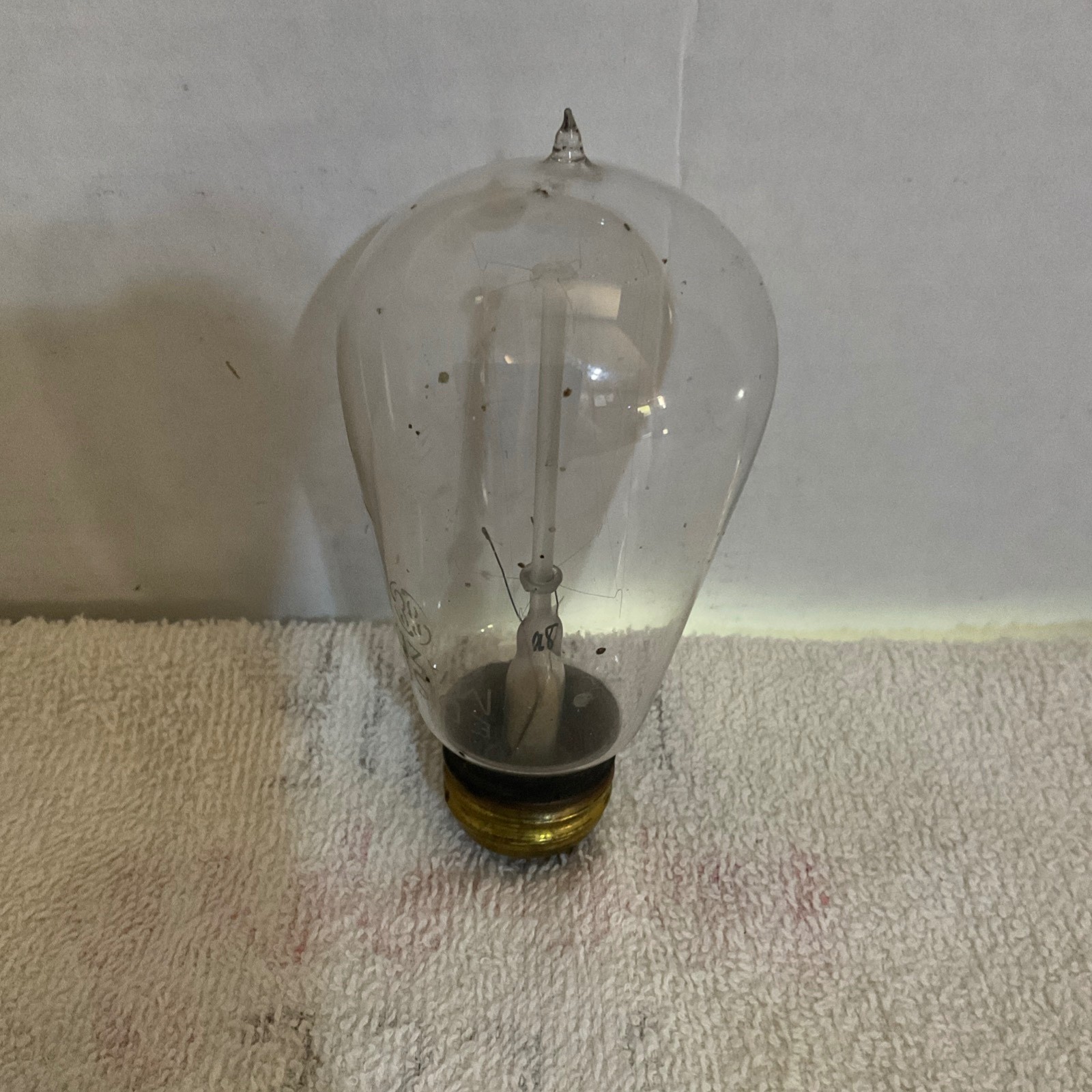Antique EDISON Licensed - Patented 1909 - Light Bulb - Antique EDISON Licensed - Patented 1909 - Light Bulb -