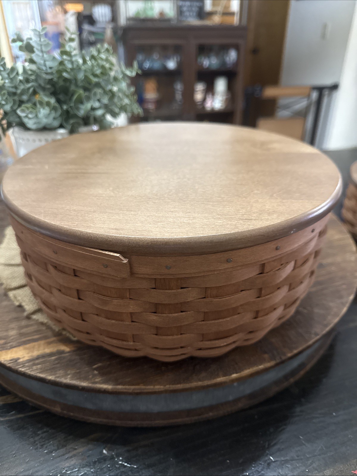Longaberger ROUND KEEPING Basket 2008 13