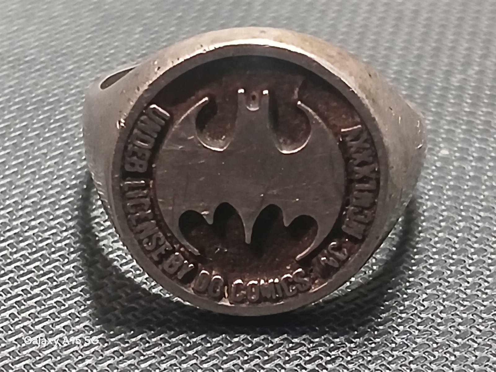 DC COMICS 1985 EXCLUSIVE PROMOTIONAL SOLID SILVER BATMAN RING  NOW TAKING OFFERS