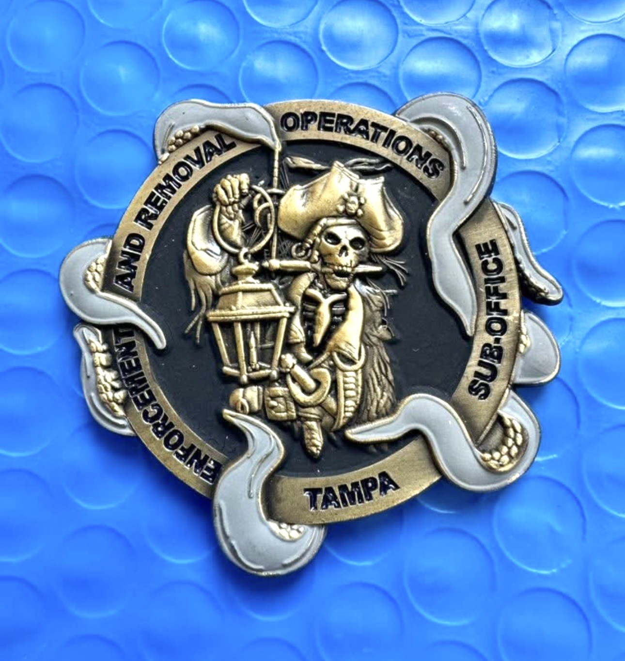 💥RARE ICE TAMPA FLORIDA PIRATE Coin HSI DEA FBI ATF USMS USSS GANG NARCOTICS