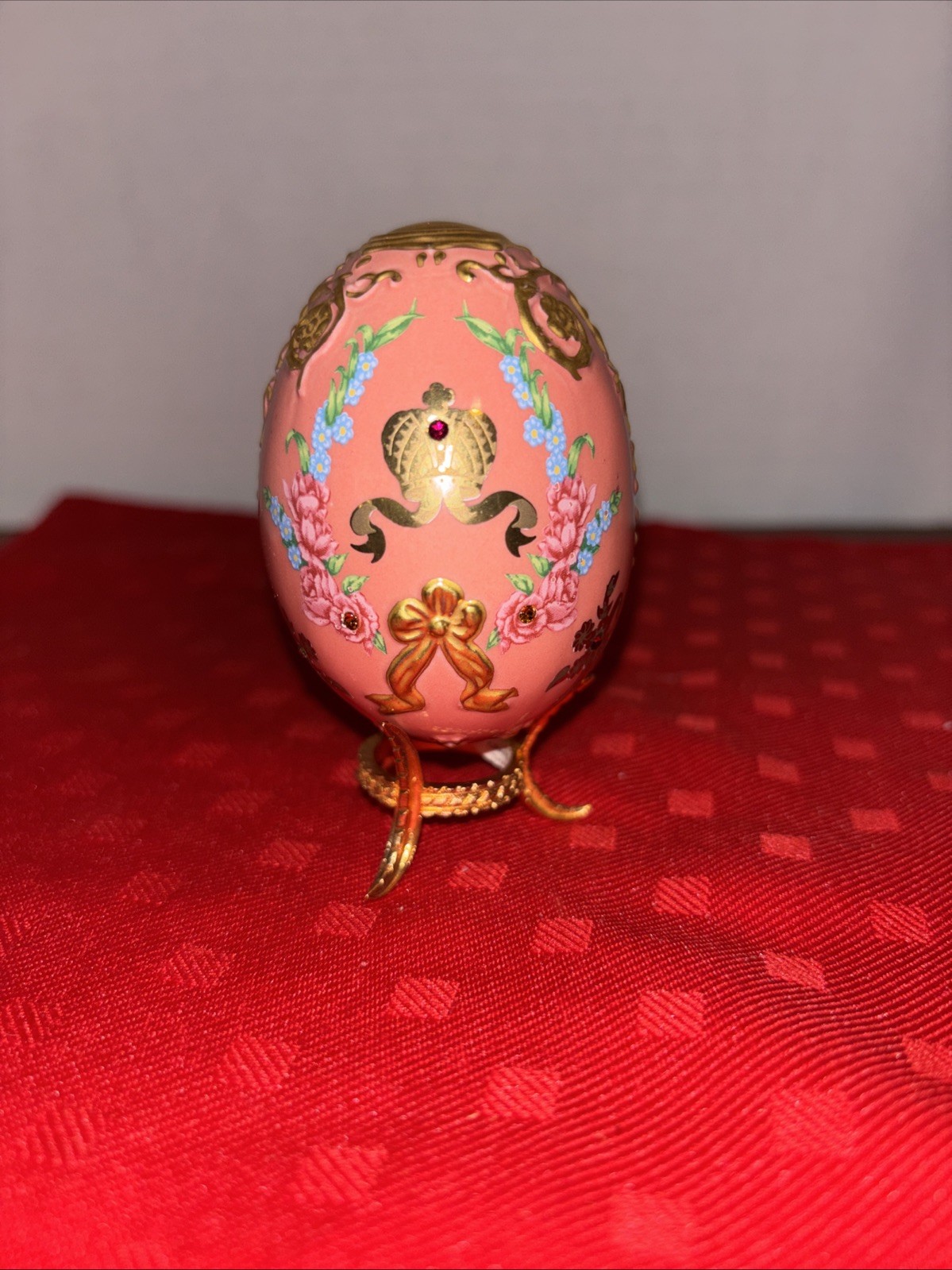 1990 Franklin Mint Coronation Crown Imperial Faberge Egg