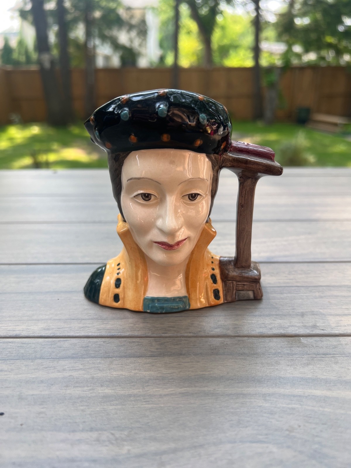 Royal Doulton Catherine Parr D6751 Character Jug Toby Mug Small England