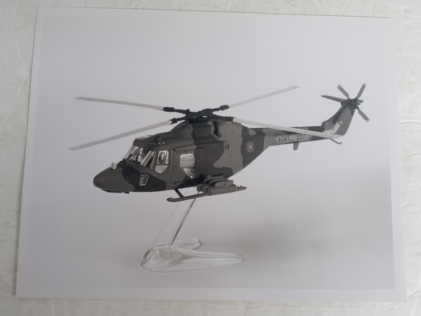 Airfix WESTLAND ARMY LYNX British Helicopter Model Press Kit Photo ANDY YANCHUS