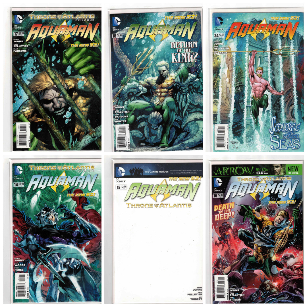 Aquaman Vol. 7 DC Comic Book Lot 6 Comics See Scans Issues #14,15,16,17,18,24