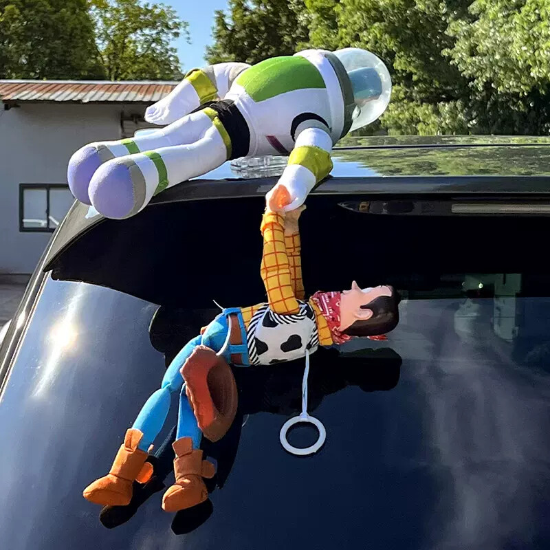 Hanging Toy Story Buzz Lightyear Saves Sherif Woody Car Dolls Exterior Decor New