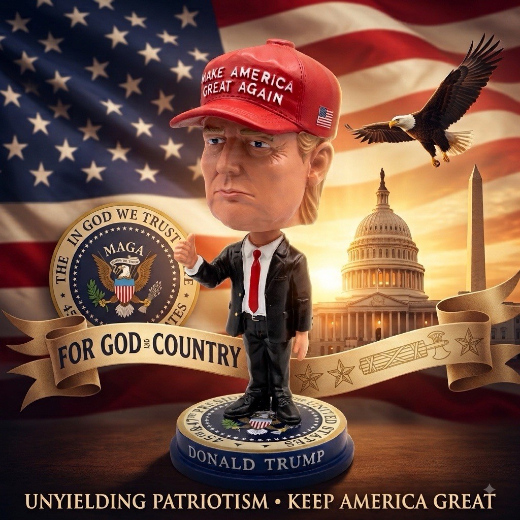 Donald Trump Bobblehead 45th & 47th President (5.5 inches)