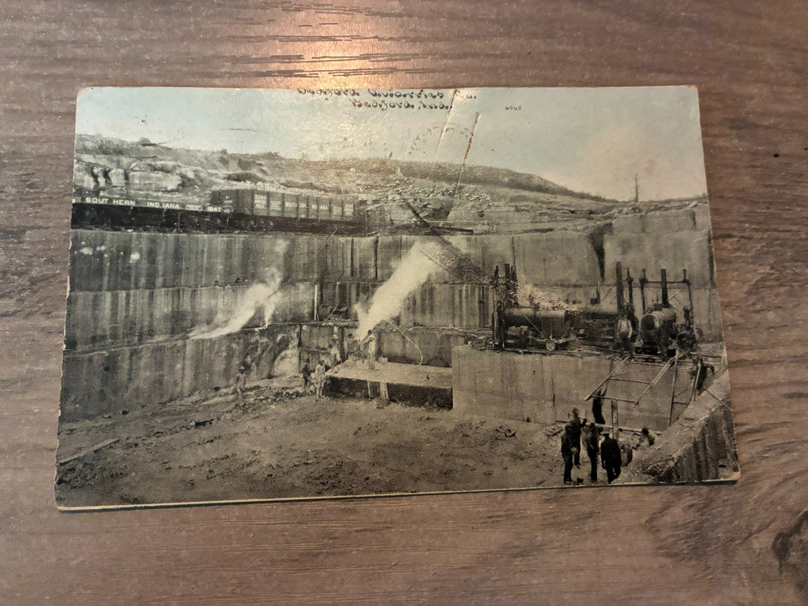 1914  Indiana Quarries Company Bedford Indiana IN Posted Vintage Postcard