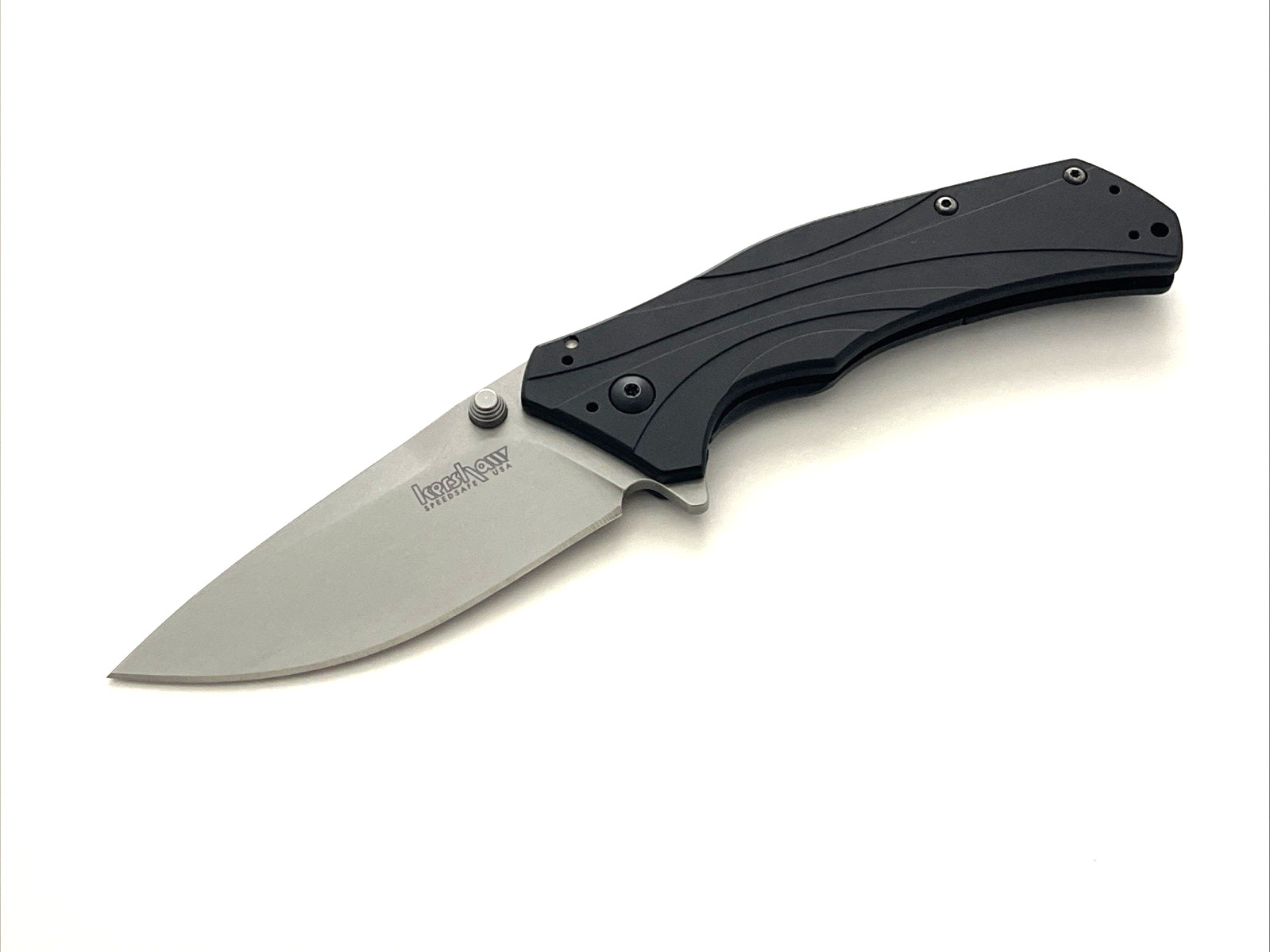 Kershaw 1870 Knockout Folding Knife Sandvik 14C28N Aluminum Handle USA