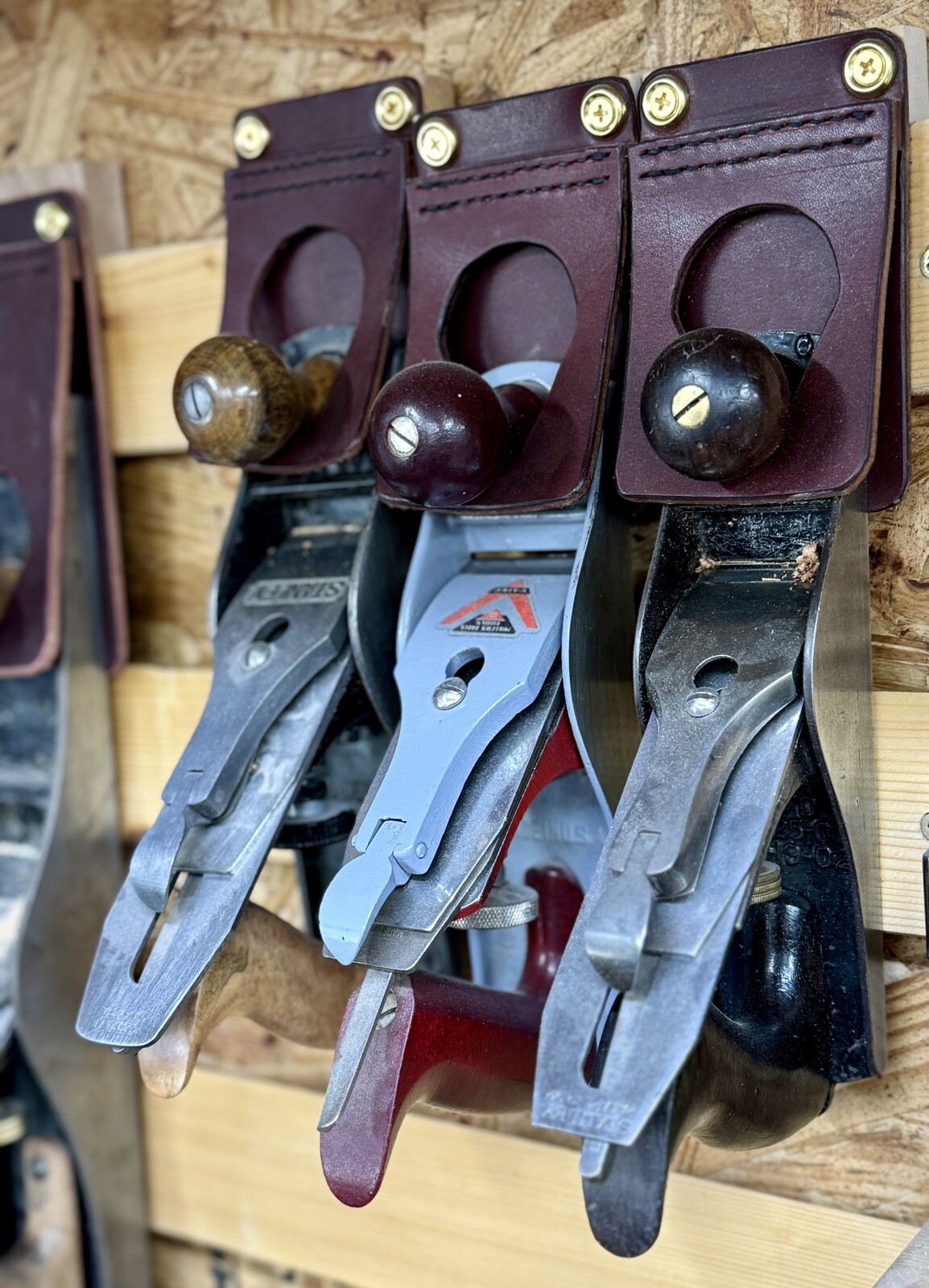 Leather Hand Plane Hanger - Handmade Storage For Your Stanley Handplane