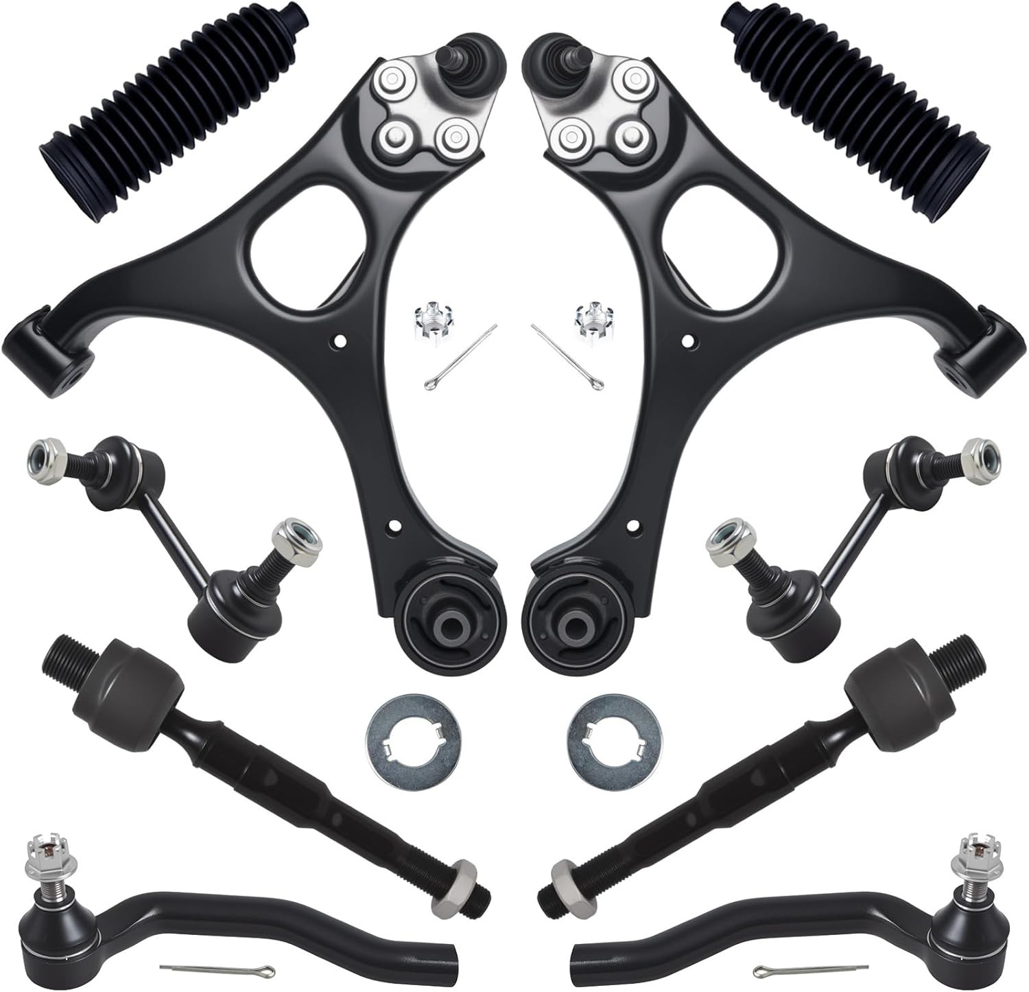 AUQDD 10Pcs Front End Suspension Kit Fit For 2006-2011 Ho-nda Civic (1.3L 1.8... AUQDD 10Pcs Front End Suspension Kit Fit For 2006-2011 Ho-nda Civic (1.3L 1.8...
