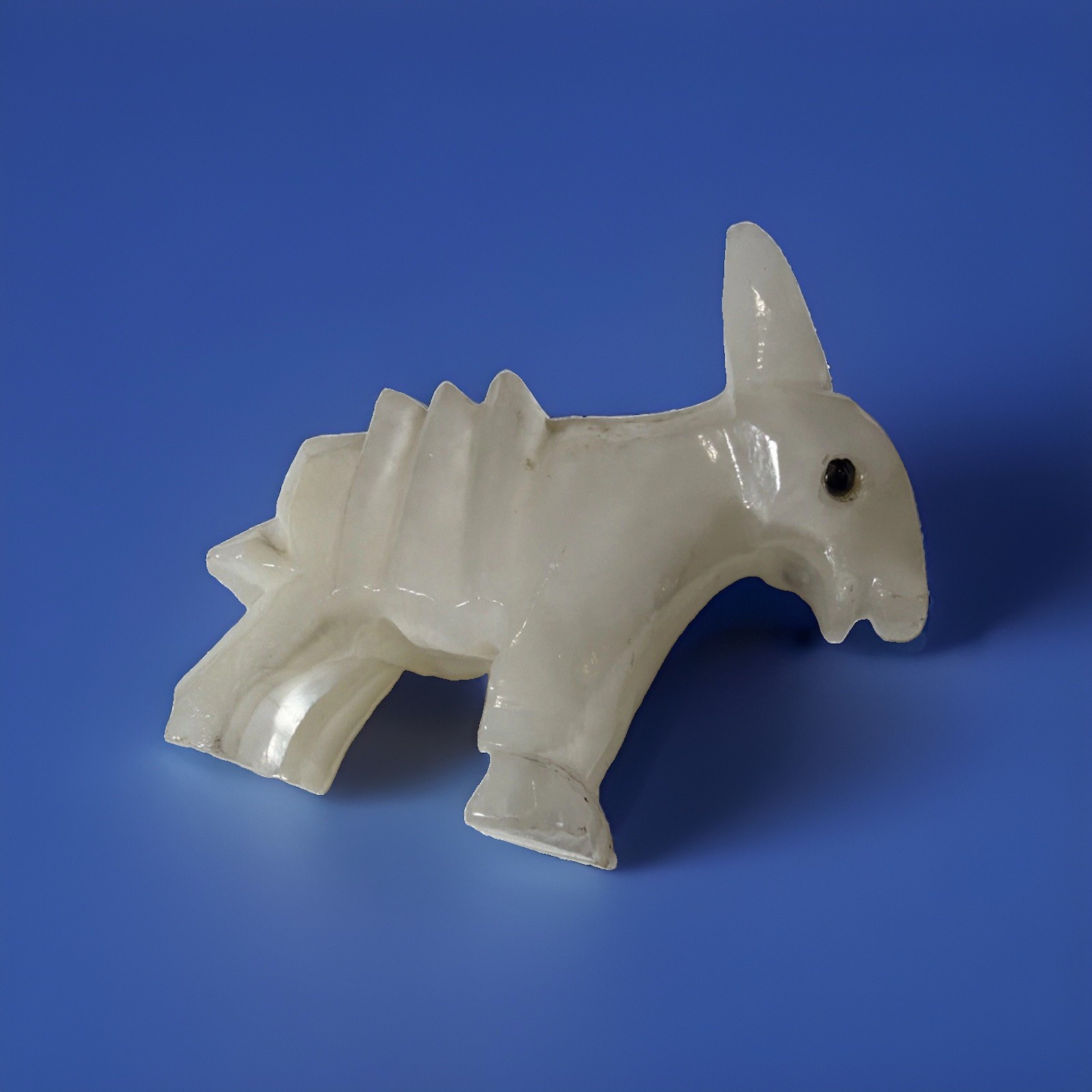Vintage miniature 2” hand carved Onyx stone donkey figurine Vintage miniature 2” hand carved Onyx stone donkey figurine