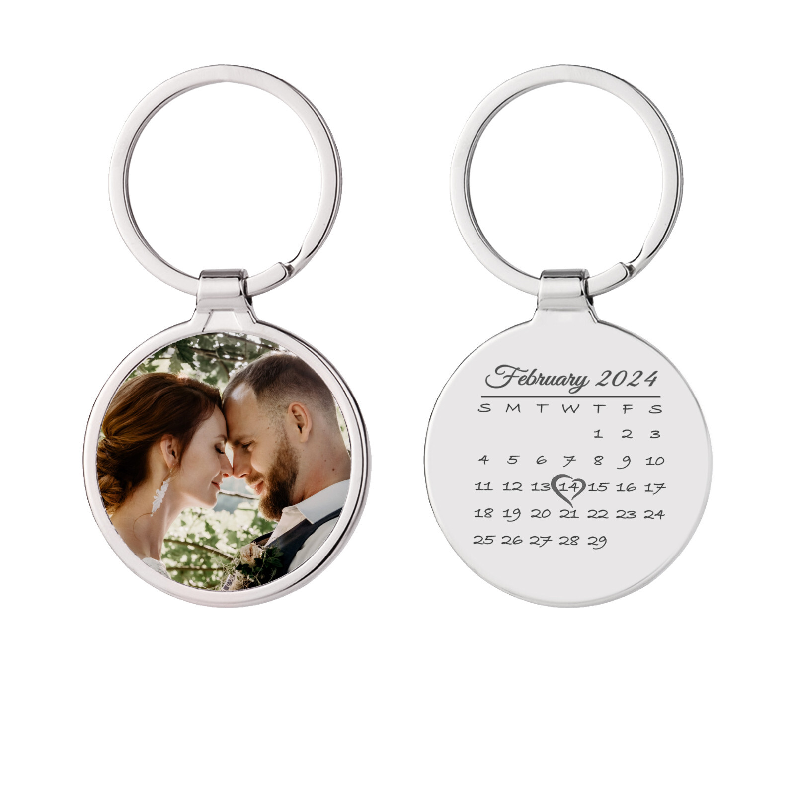 Personalized Full Color Photo Printing Round Picture Custom Text Laser Engraved Personalized Full Color Photo Printing Round Picture Custom Text Laser Engraved