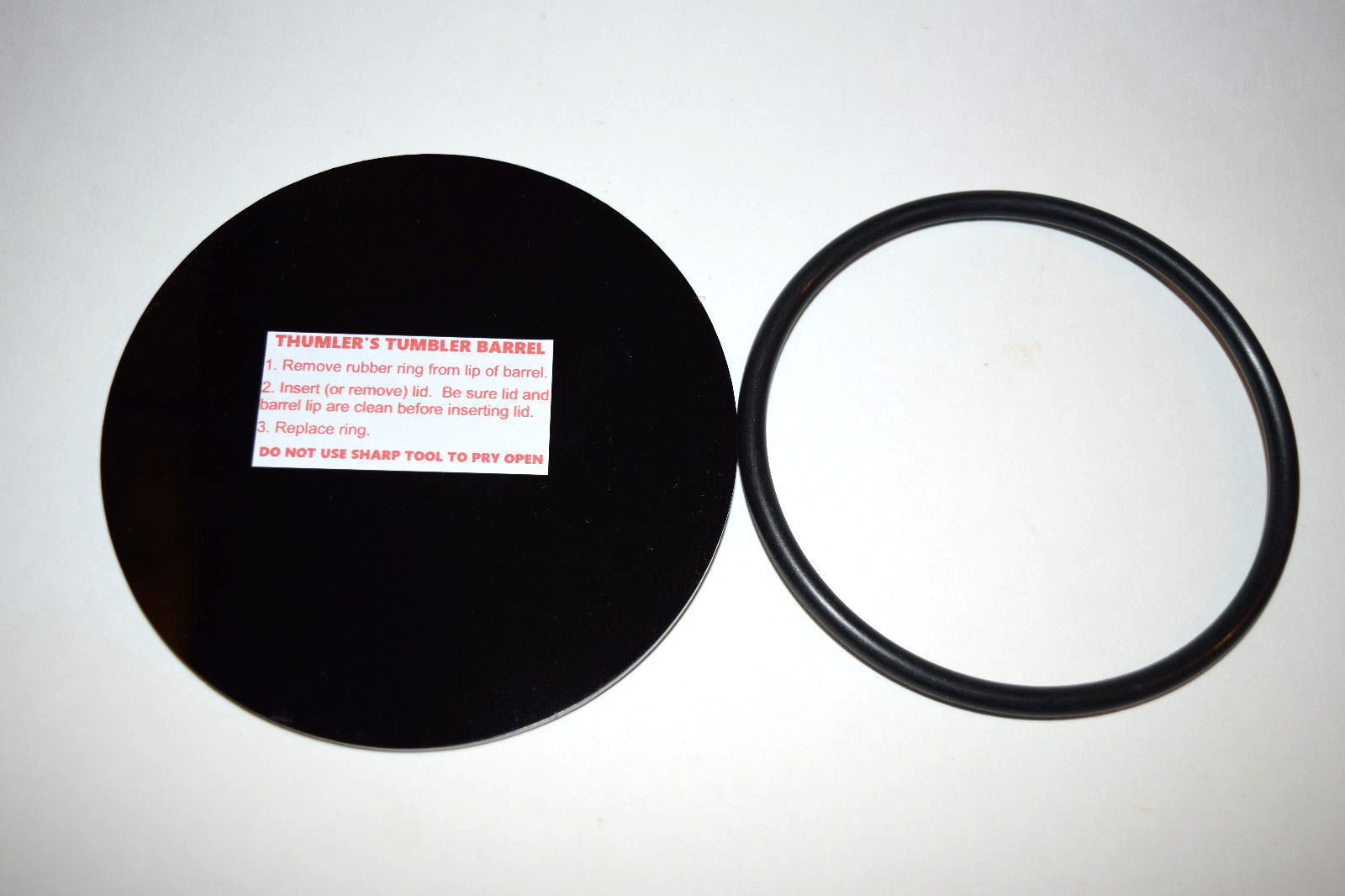 NEW And Improved Thumler's Tumbler  Lid With Retainer Ring For 3lb Barrels
