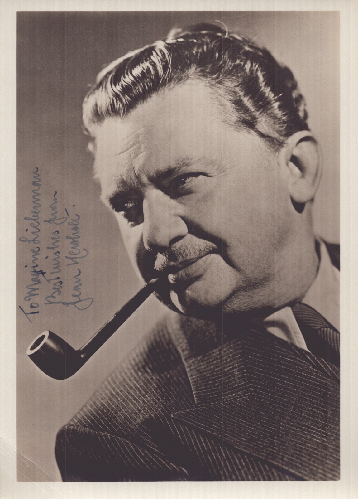 JEAN HERSHOLT - AUTOGRAPHED INSCRIBED PHOTOGRAPH