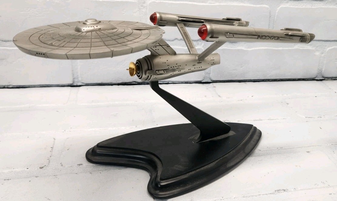 Vintage 1988 Franklin Mint Star Trek USS Enterprise NCC-1701 Pewter Model