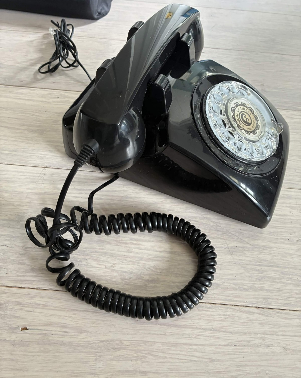Sangyn Vintage Mechanical Bell Rotary Phone Classic Retro Landline Decor 
