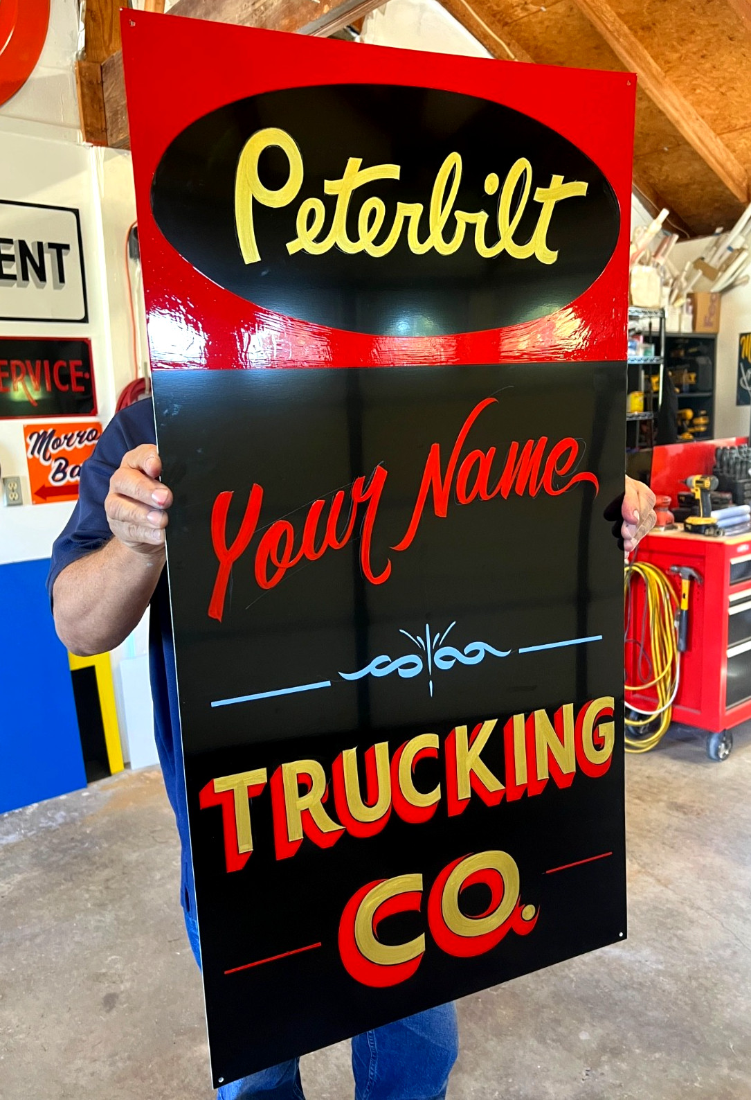 ORDER A PERSONALIZED PETERBILT SIGN FOR YOUR BUSINESS TRUCKING CO DEALERSHIP @p