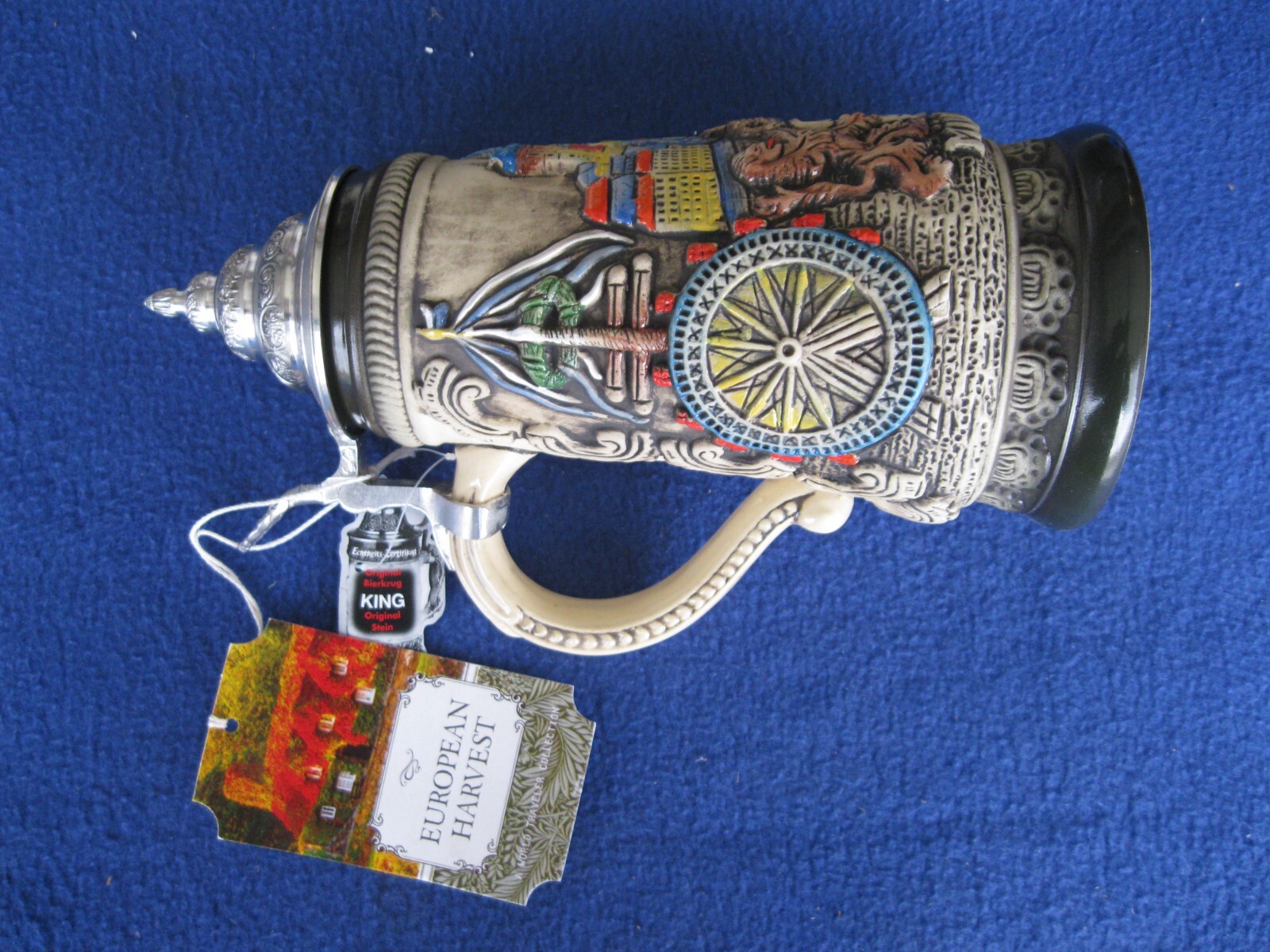 New W/Tag KING-WERK Munchen European Harvest Limited Edition Beer Stein / Mug New W/Tag KING-WERK Munchen European Harvest Limited Edition Beer Stein / Mug