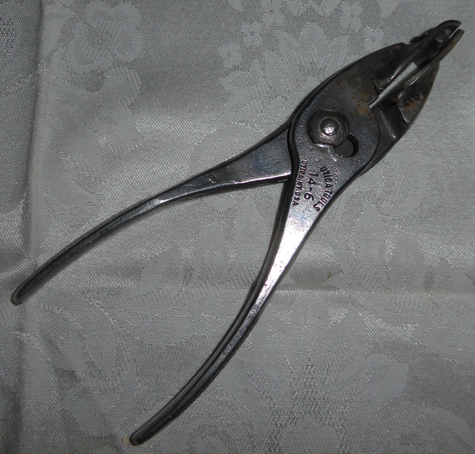 Vintage Utica Tool Slip Joint Plier No 14-6