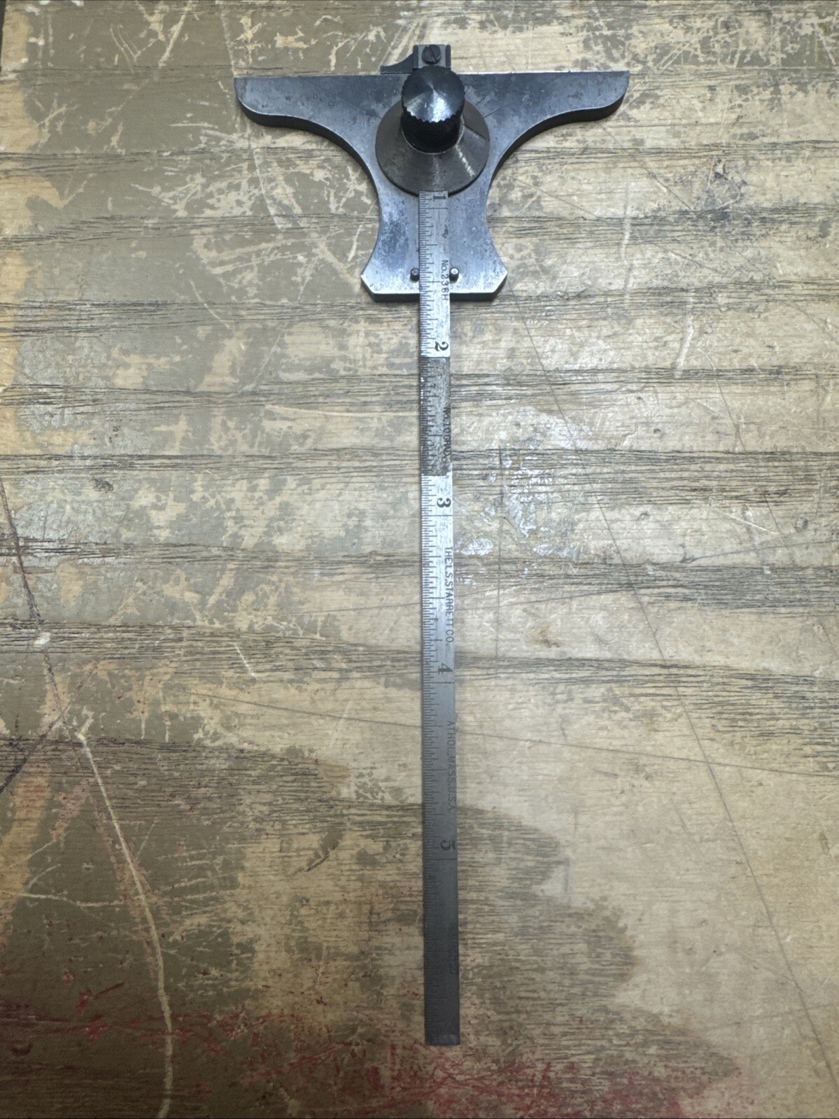 Starrett No. 236 Combination Depth & Angle Gage w/No. 10 6