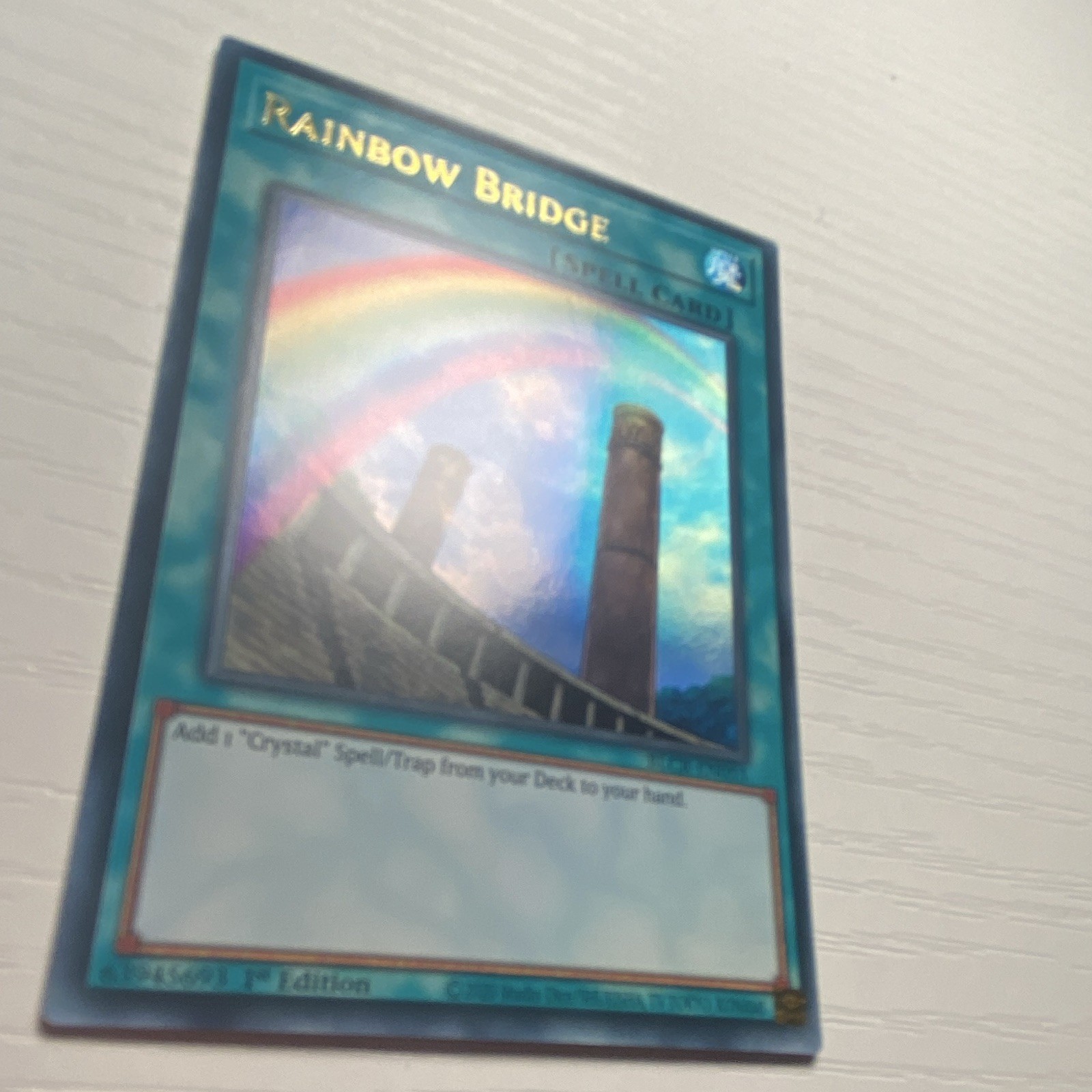 Rainbow Bridge Yu Gi Oh Playing Cards 1st Edition