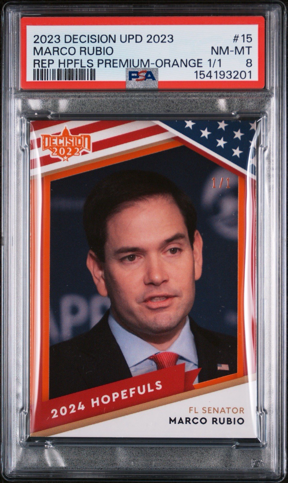 2023 DECISION UPD 2023 MARCO RUBIO REP HPFLS PREMIUM -ORANGE 1/1