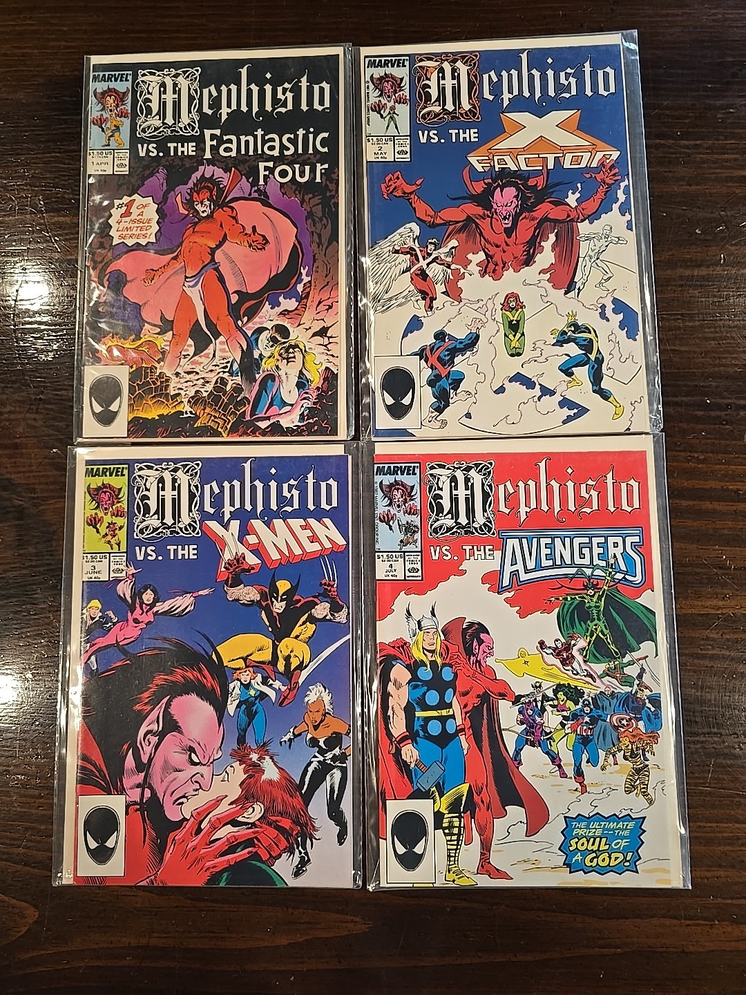 Mephisto vs 1-4 Fantastic Four, X-Factor, X-Men, Avengers (Marvel Comics)