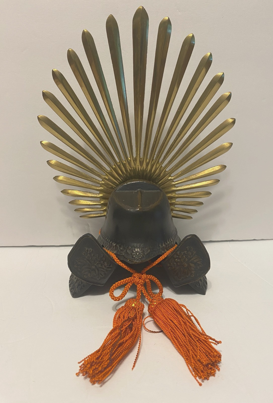 Vtg Japanese Kabuto Samurai Helmet Toyotomi Hideyoshi Display 8.5\