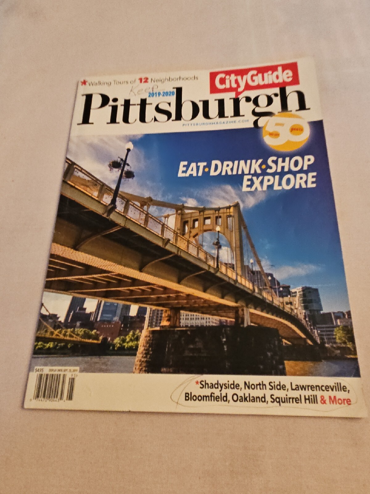 Vintage 2019-2020 Pittsburgh Magazine/City Guide, Places To Eat, Drink & Explore Vintage 2019-2020 Pittsburgh Magazine/City Guide, Places To Eat, Drink & Explore