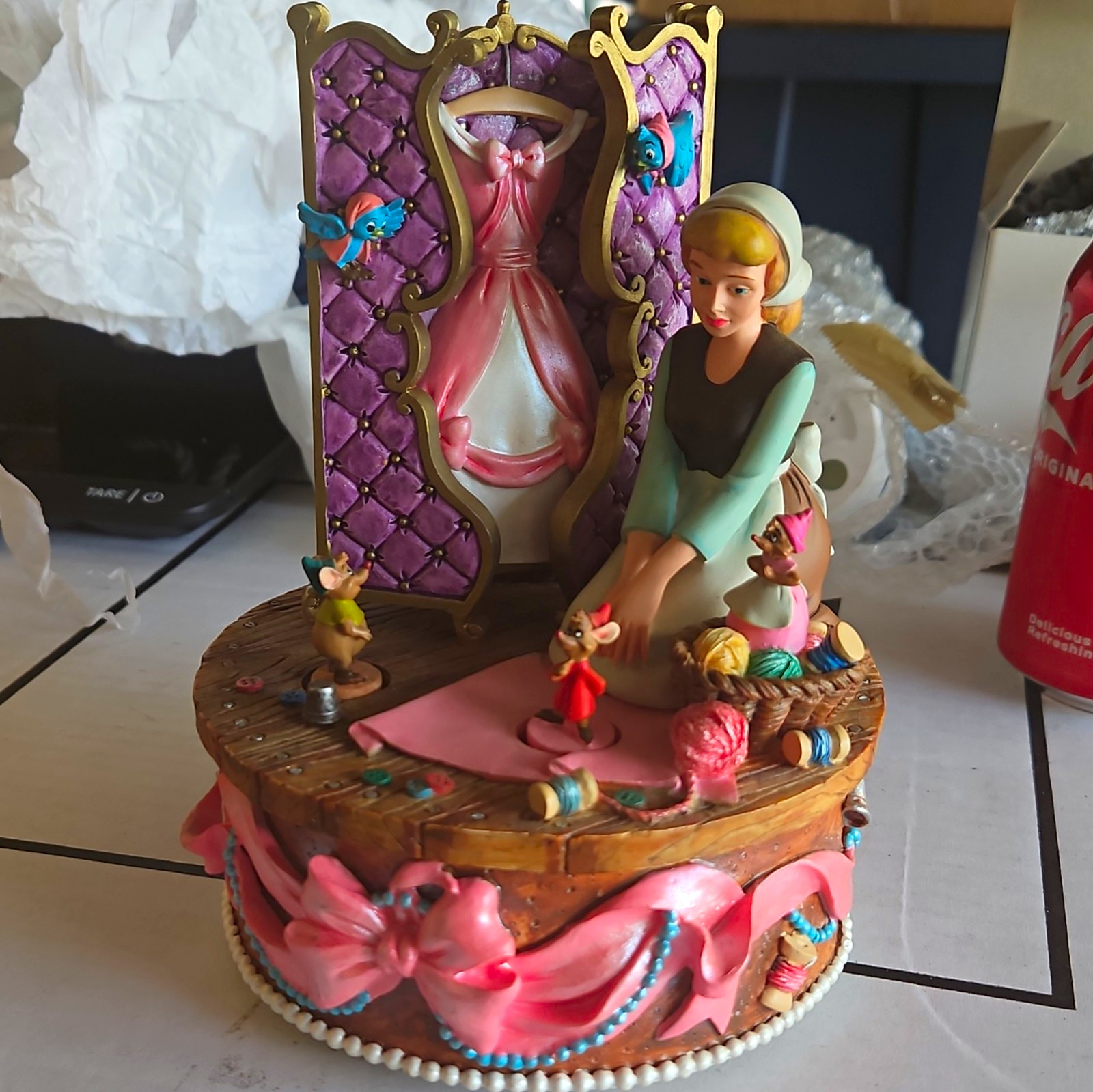 Disneyland Resort Disney Cinderella Figurine Music Box \