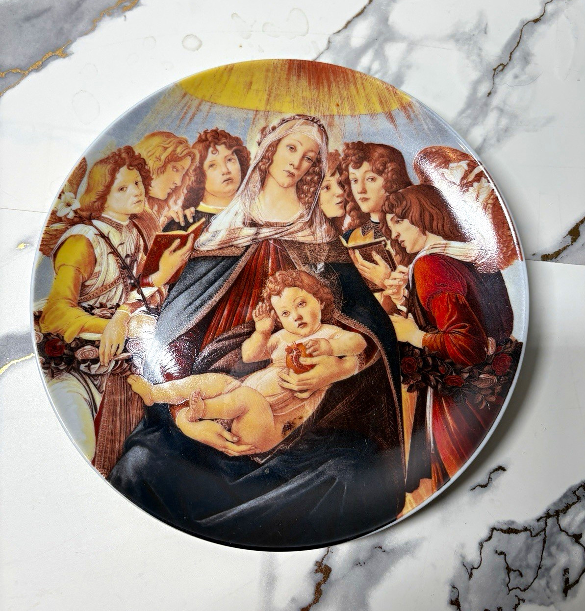 Vista Alegre Festa Natal 1992 Botticelli Madonna Child Collector Plate Portugal Vista Alegre Festa Natal 1992 Botticelli Madonna Child Collector Plate Portugal