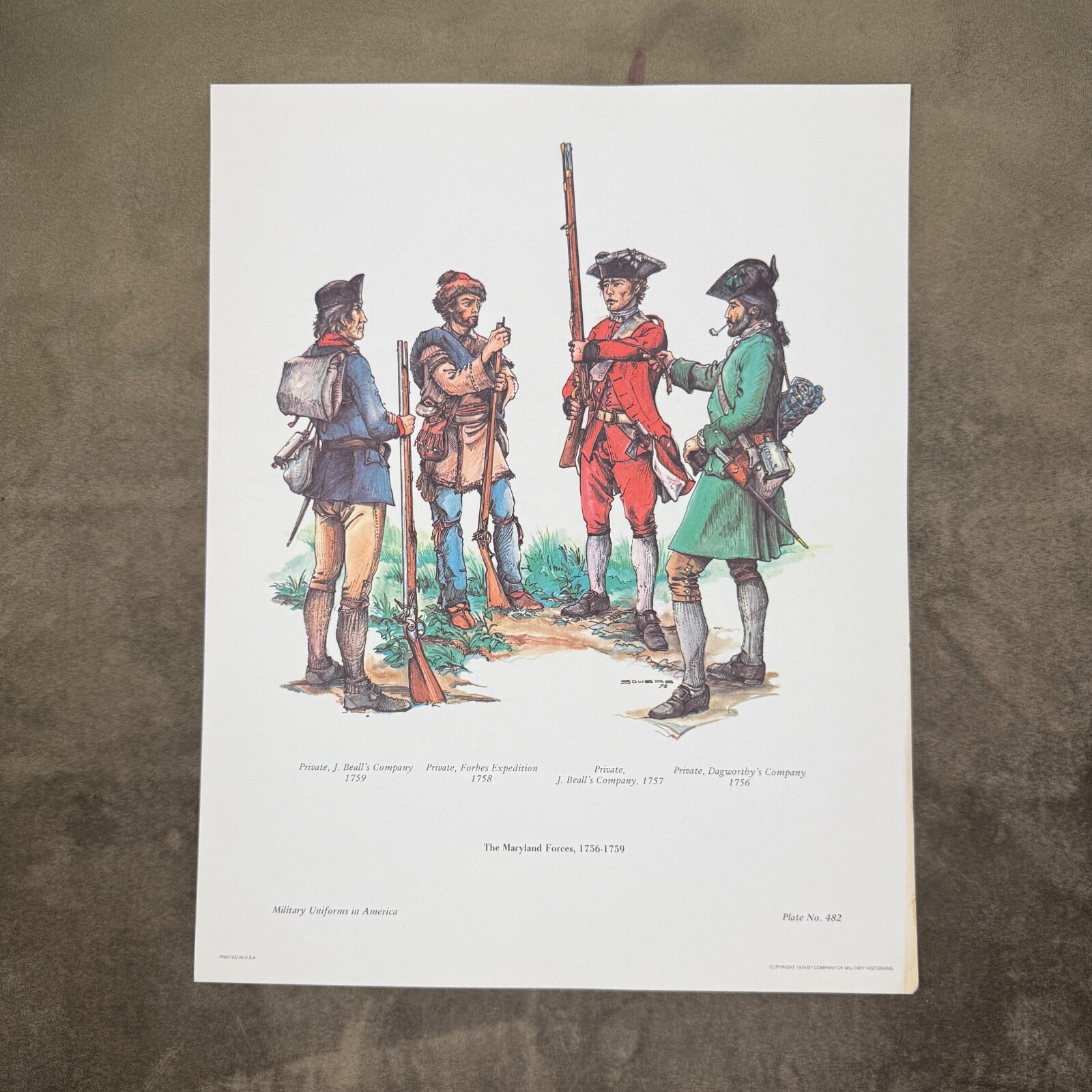 Plate 482 The Maryland Forces, 1756-1759