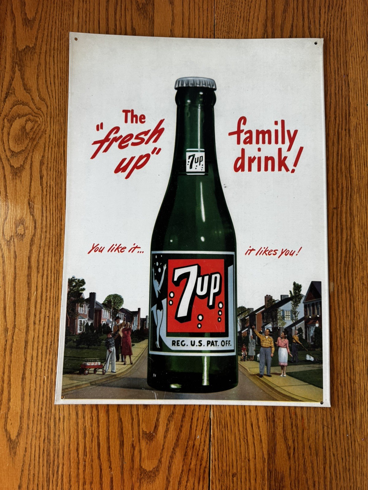 7UP - The Fresh Up Family Drink -Metal Sign