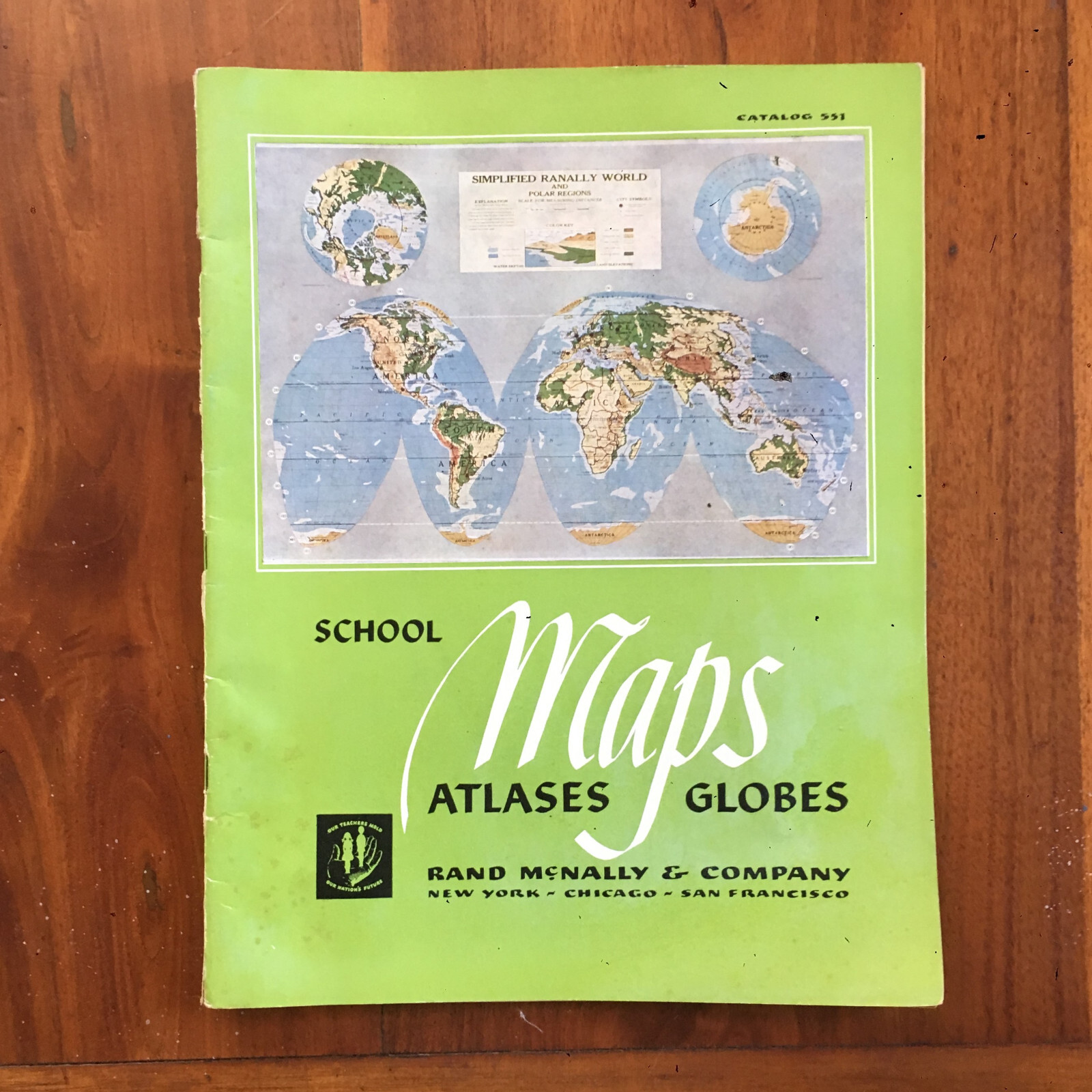 VTG Pre Zip Code Rand McNally Catalog 551 School Maps Atlases Globes