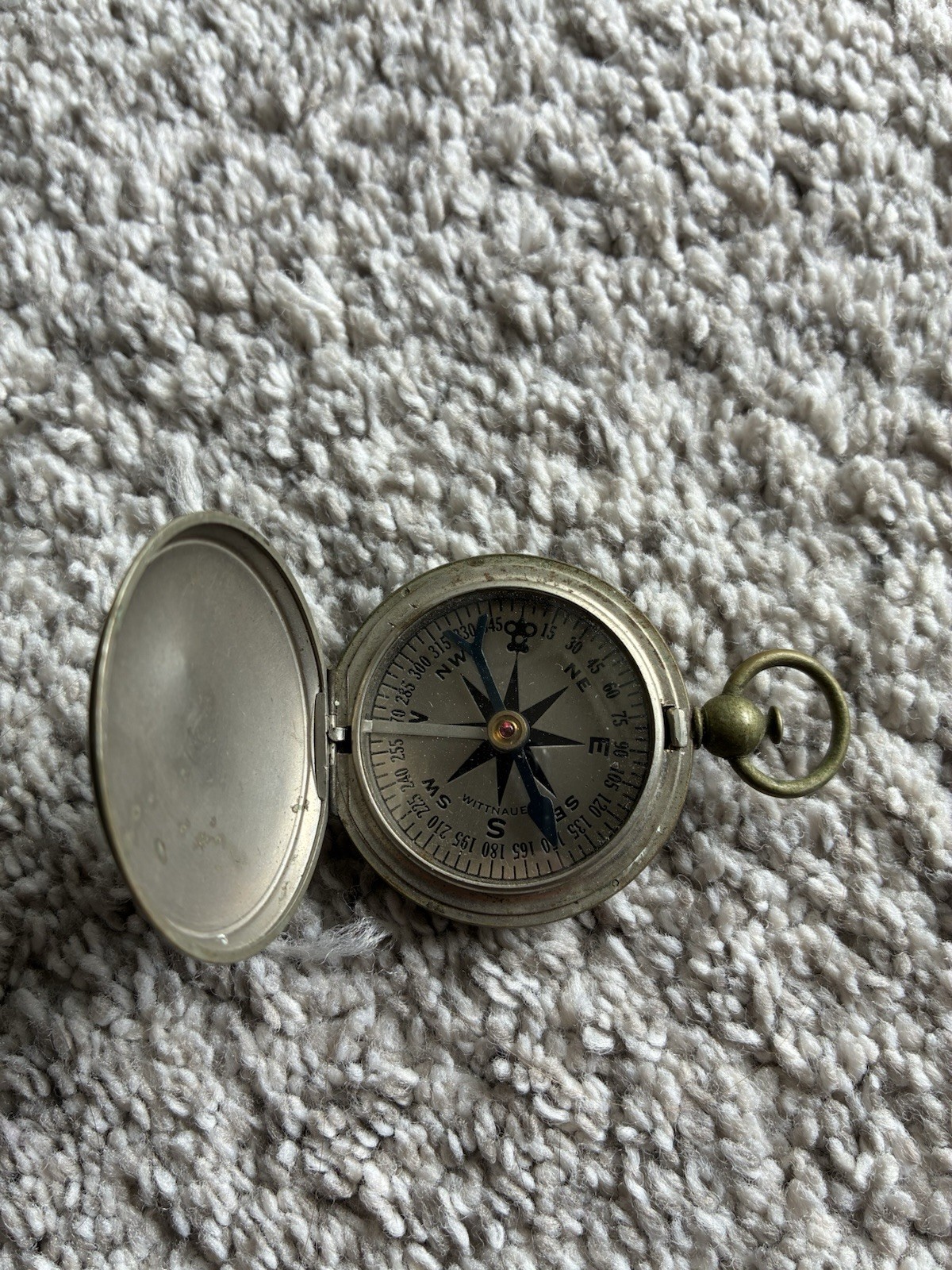 Vtg WW2 US Army Officer's Hunter-Style Longines-Wittnauer Compass Navigation Vtg WW2 US Army Officer's Hunter-Style Longines-Wittnauer Compass Navigation