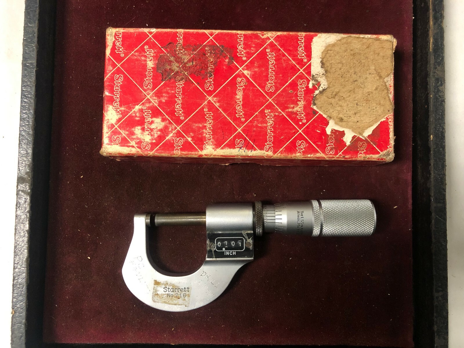MACHINIST LATHE MILL Starrett Carbide Tipped Digital Micrometer Gage  ShP