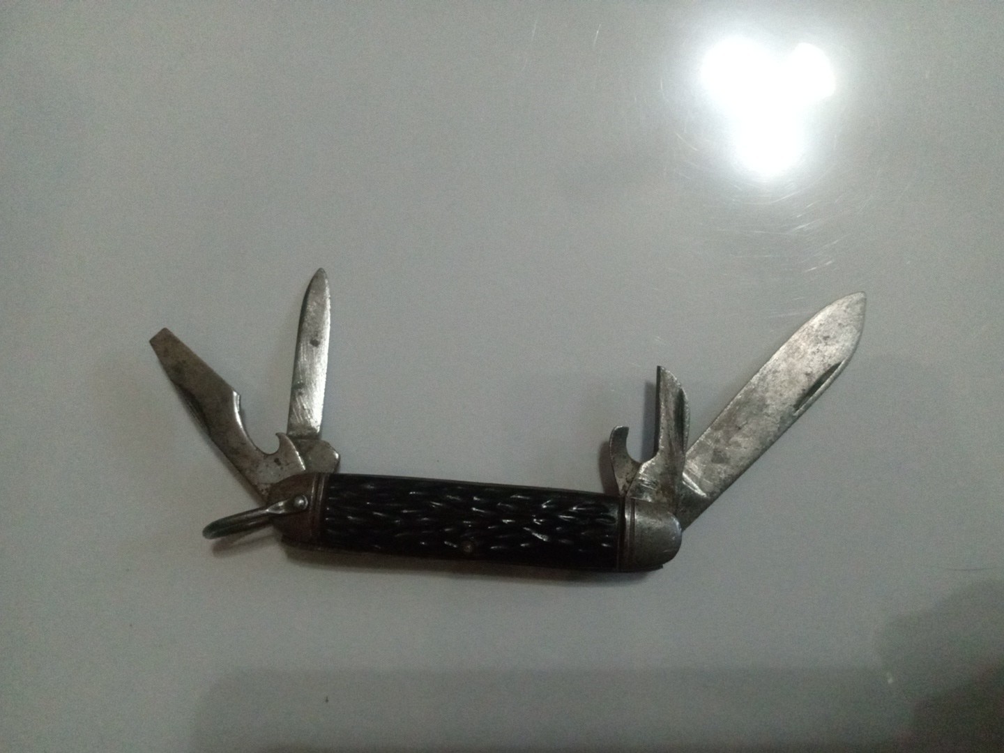 Vintage Camillus Pocket Knife USA Multi Tool Carbon Steel Sharp Decent Usable Vintage Camillus Pocket Knife USA Multi Tool Carbon Steel Sharp Decent Usable