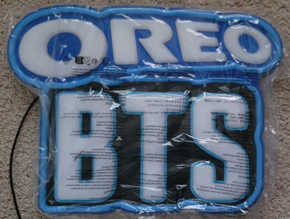Oreo x BTS Offical Neon Sign \