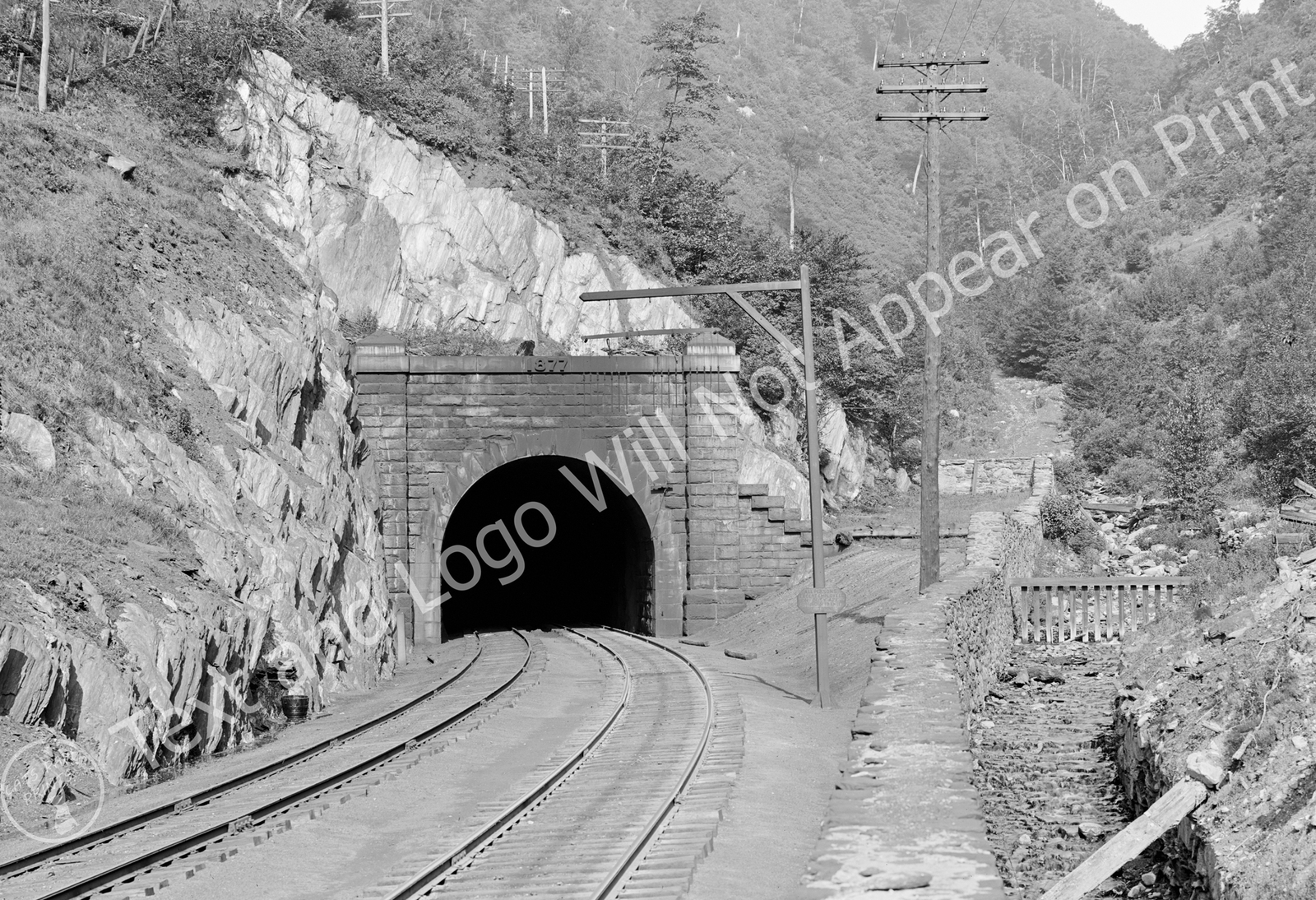 1910 East Portal, Hoosac Tunnel, North Adams, MA Old Photo 13\