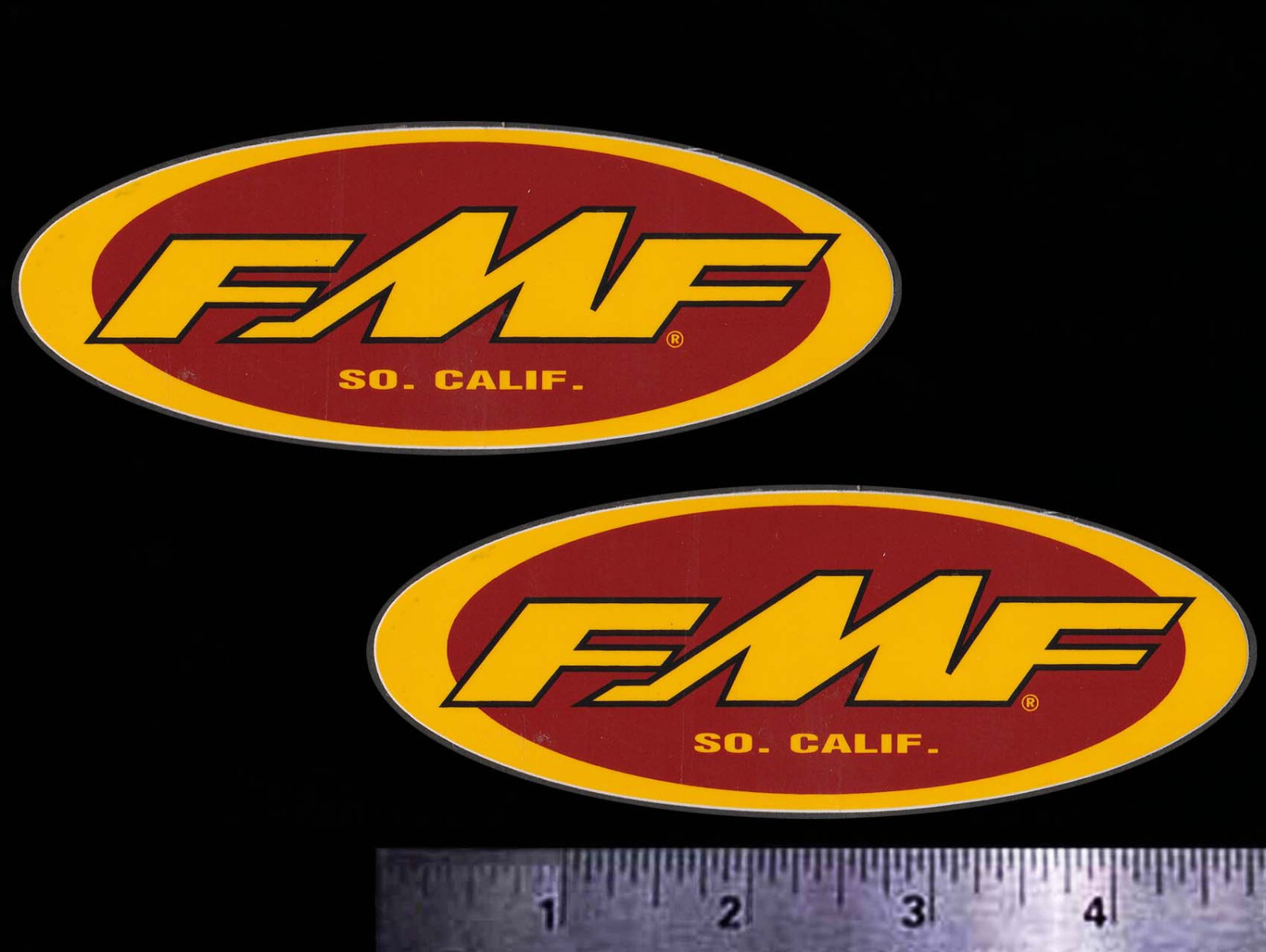 FMF Exhaust Pipes - Set of 2 Orig. Vintage Racing Motorcycle Decals/Stickers MX FMF Exhaust Pipes - Set of 2 Orig. Vintage Racing Motorcycle Decals/Stickers MX